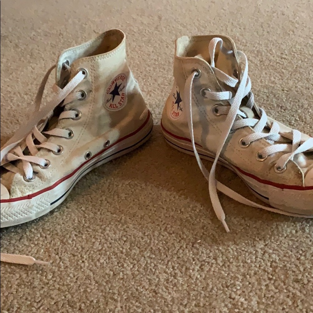 White Converse High Top
